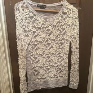 Women’s Long Sleeve American Dream XS See-Thru Blouse